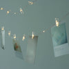 32ft Warm White 100 LED Clear Photo Clip Fairy String Light Garland
