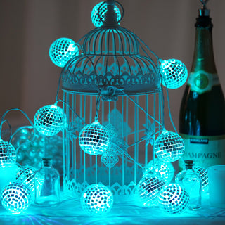 Make a Statement with the Battery Operated Silver Disco Ball LED Garland