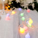 16ft | 50 Colorful Frosted Bulb Remote Battery LED Fairy String Lights#whtbkgd