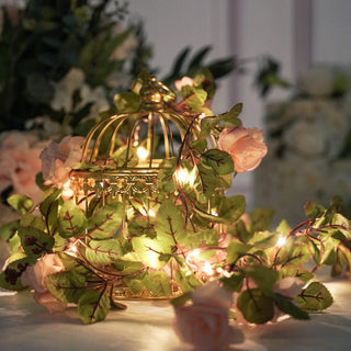 Elevate Your Wedding Decor with Blush Silk Rose Lights