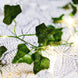 7ft Warm White 20 LED Green Silk Ivy Garland Vine String Lights, Battery Operated Fairy Lights