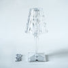 Warm White Crystal Diamond Acrylic LED Desk Lamp, USB Rechargeable Night Light
