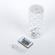 Rose Crystal Diamond Acrylic LED Decorative Table Lamp, Touch + Remote Operated Pillar Light