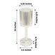10inch LED Crystal Cylinder Color Changing Rechargeable Table Lamp, Cordless RGB Touch Control