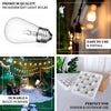 24 Pack | 11W Incandescent Warm White S14 Outdoor String Light Bulbs + 1 Extra Replacement Bulb FREE