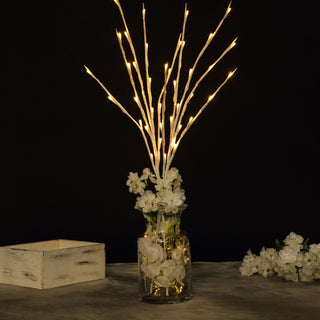 Radiate Glamour and Glow with Warm White LED Artificial Tree Twig Lights