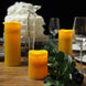 Set of 3 - Ivory Flameless LED Candles, Battery Operated Tea Light - 4inch |6inch |8inch
