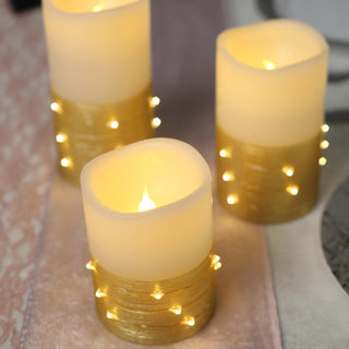Add Warmth and Elegance to Your Event with Gold Flameless LED Candles