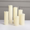 Set of 6 | Warm White Flameless Flicker Battery Operated Pillar Candles