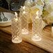 3 Pack | 6inch Warm White LED Acrylic Rose Halo Flameless Candle Lamps