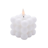 2 Pack | 2inch White Flameless Flickering LED Bubble Candles#whtbkgd