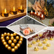 Metallic Flameless LED Candles - Battery Operated Tea Light Candles