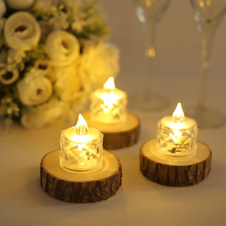 Battery-Operated Warm White Diamond Style Candles - The Ultimate Lighting Solution