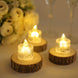 12 Pack | 2inch Warm White Column Design Flameless LED Tealight Candles