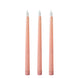 3 Pack | 11inch Blush Unscented Flickering Flameless LED Taper Candles#whtbkgd