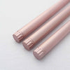 3 Pack | 11inch Gradient Rose Gold Warm Flickering Flameless LED Taper Candles