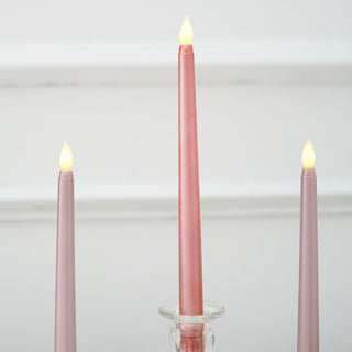Create Unforgettable Moments with Flickering Rose Gold LED Candles