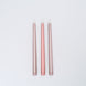 3 Pack | 11inch Gradient Rose Gold Unscented Flickering Flameless LED Taper Candles