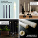 Set of 3 | 11" Black Flickering Flameless Battery Operated LED Taper Candles