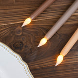 3 Pack | 11inch Mixed Natural Warm Flickering Flameless LED Taper Candles