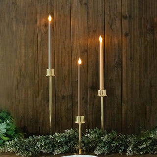 Enhance Your Décor with 3 Pack | 11" Mixed Natural Warm Flickering Flameless LED Taper Candles