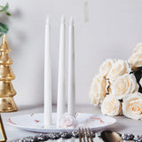 Set of 3 | 11 inch White Flickering Flameless Battery Operated LED Taper Candles