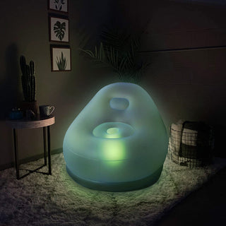Color Changing LED Light Up Inflatable Sofa Chair - Add Vibrant Illumination to Your Space