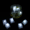 12 Pack White Submersible Waterproof LED Ice Cubes With Flash & Blink Modes