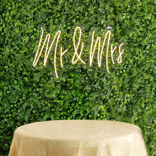 Dazzle Your Guests with the 33" Mr and Mrs Neon Light Sign