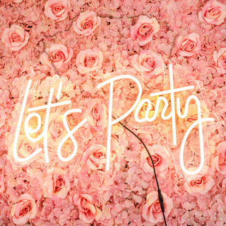 Add a Vibrant Touch to Your Events with the 23" Let's Party Neon Light Sign
