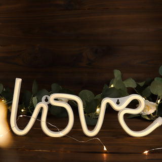 Add a Romantic Glow to Your Space with the 13" Love Neon Light Sign