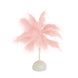 15inch LED Blush Rose Gold Feather Table Lamp Wedding Centerpiece#whtbkgd