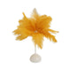 15inch LED Gold Ostrich Feather Table Lamp Wedding Centerpiece#whtbkgd