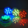 4 Pack 13 Color Assorted Waterproof Submersible LED Vase Lights With IR Remote#whtbkgd