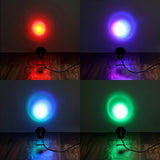 6W Multi-Color RGB LED Backdrop Uplight, Outdoor Landscape Spotlight With Remote Control#whtbkgd