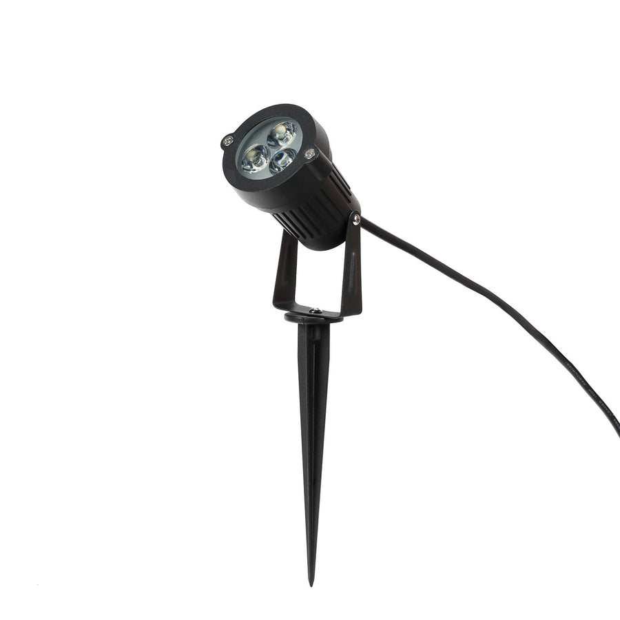 6W Multi-Color RGB LED Backdrop Uplight, Outdoor Landscape Spotlight With Remote Control