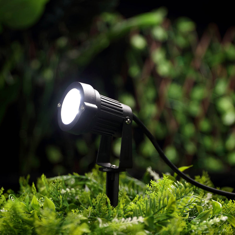 6W White LED Backdrop Uplight, Outdoor Waterproof Landscape Spotlight 