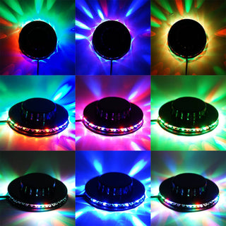 Elevate Your Event Decor with a Multicolor RGB Sunflower LED Disco Ball Stage Light Spinner
