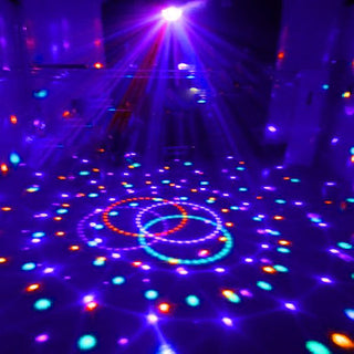 Add a Splash of Color with the Honeycomb Sound Activated Party Disco Ball RGB Stage Light