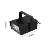35W Mini Strobe Light with 24 Bright Blue LEDs, Stage Uplight with Variable Flash & Speed Control