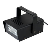 35W Mini DJ Strobe Light, Bright White 24 LED Stage Backdrop Uplight With Variable Flash & Speed Control