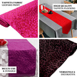 54inchx10 Yards Chocolate Leopard Print Taffeta Fabric Roll, DIY Animal Print Fabric Bolt