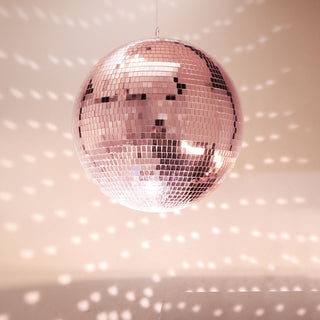 Add a Touch of Glamour with the 16" Large Rose Gold Foam Disco Mirror Ball