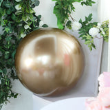 2 Pack | 30inch Large Gold Reusable UV Protected Sphere Vinyl Balloons