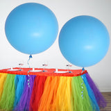 2 Pack | 32inch Large Matte Pastel Blue Helium/Air Premium Latex Balloons