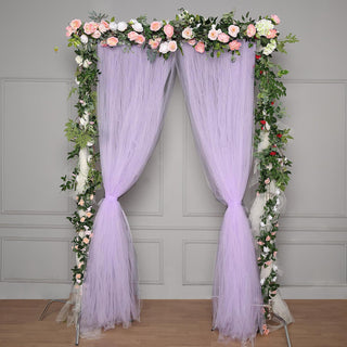 Lavender Lilac Sheer Tulle Photo Backdrop Curtain Panel