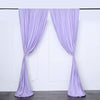 2 Pack Lavender Lilac Inherently Flame Resistant Scuba Polyester Curtain Panel Backdrops