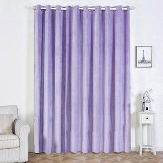 Lavender Lilac Velvet Thermal Blackout Curtains - Enhance Your Space with Elegance