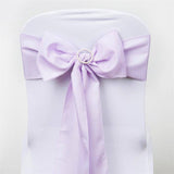 Elegant Lavender Lilac Polyester Chair Sashes