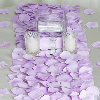 Lavender Lilac Silk Rose Petals: Add Elegance and Charm to Your Event Decor